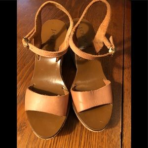 J Crew wedge sandals